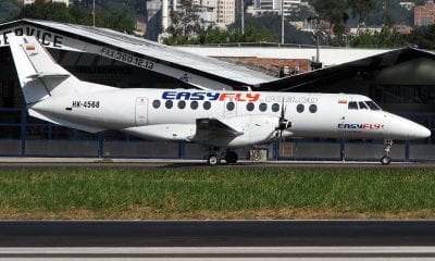 Avión de easyFly, una de las aerolíneas de bajo costo más exitosas de Colombia. Foto: easyFly/Flickr