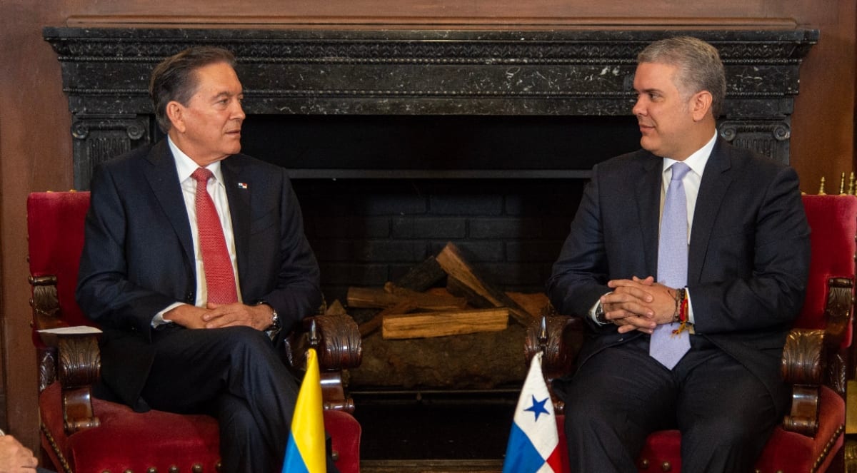 Nito Cortizo, presidente de Panamá e Iván Duque, presidente de Colombia / Foto: Presidencia