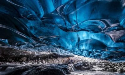Cueva de cristal Vatnajökull. Foto. Pinterest.