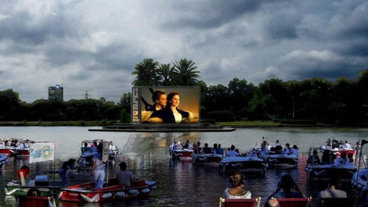 Inauguran el primer cine flotante en el mundo, con sana distancia ...